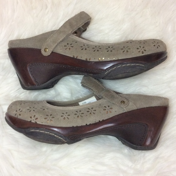 Jambu Brandy Wedge Heel Mules Sz-7.5 - Picture 4 of 7